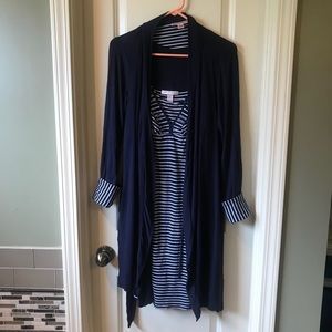 Nursing gown and robe set